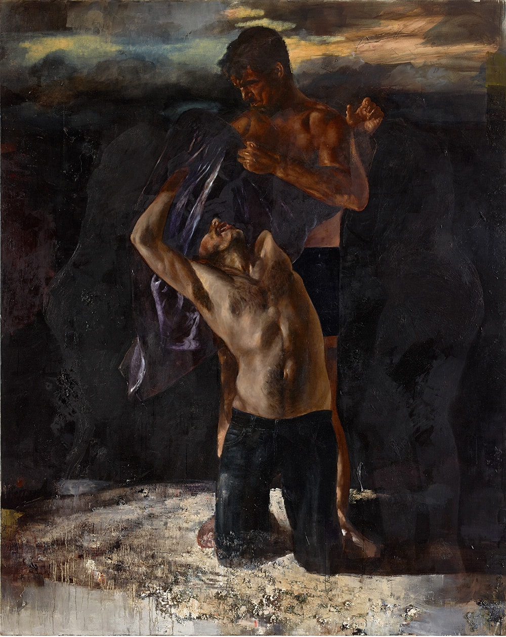 Matthias Gálvez' Ölbild: Menschliche Figuren